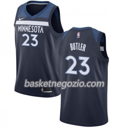 Canotte Uomo Minnesota Timberwolves Jimmy Butler 23 Nike 2017-18 Navy Swingman